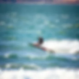 A sleek flight hydrofoil cutting through the waves