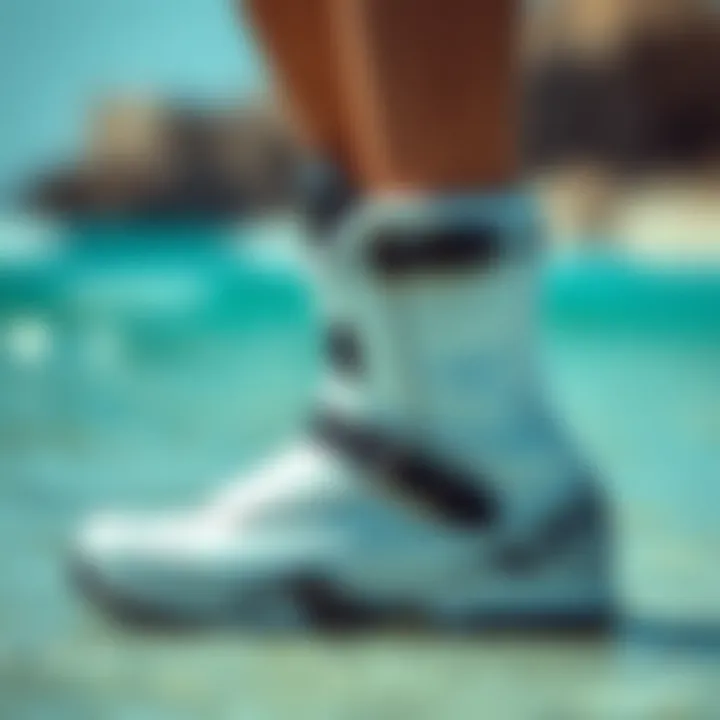 Sizing Guidelines for Kiteboarding Booties Guidelines on sizing for kiteboarding booties illustrated