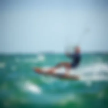 Mastering Speed and Control Kiteboarding maneuver demonstrating speed and control