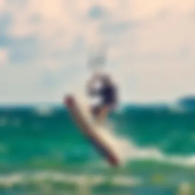 Wind Dynamics in Kiteboarding Performance Illustration of wind dynamics affecting kiteboarding performance