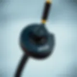 Close-up of an eFoil remote control highlighting its ergonomic design