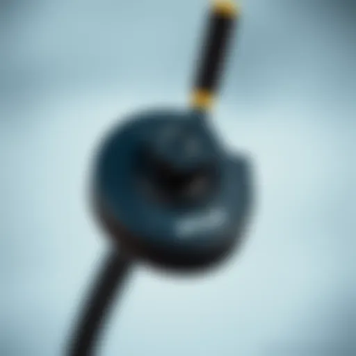 Close-up of an eFoil remote control highlighting its ergonomic design