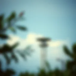 Advanced radar technology monitoring weather patterns