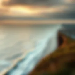 Panoramic view of Zeeland's coastline showcasing the blend of land and water.