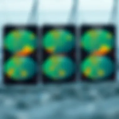 Forecast models displayed for kiteboarding conditions