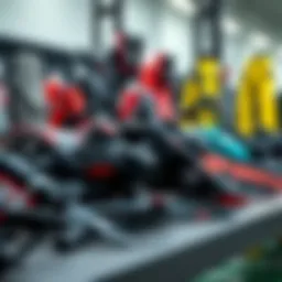 High-quality wing foiling equipment on display