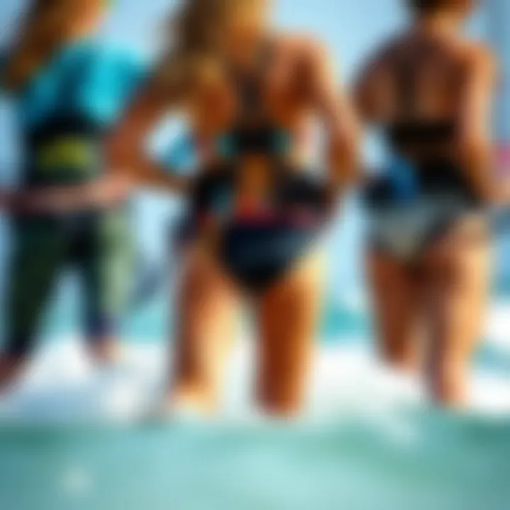 Diverse Styles for Every Rider's Comfort Visual guide depicting various styles of kitesurf harnesses suitable for different body types.